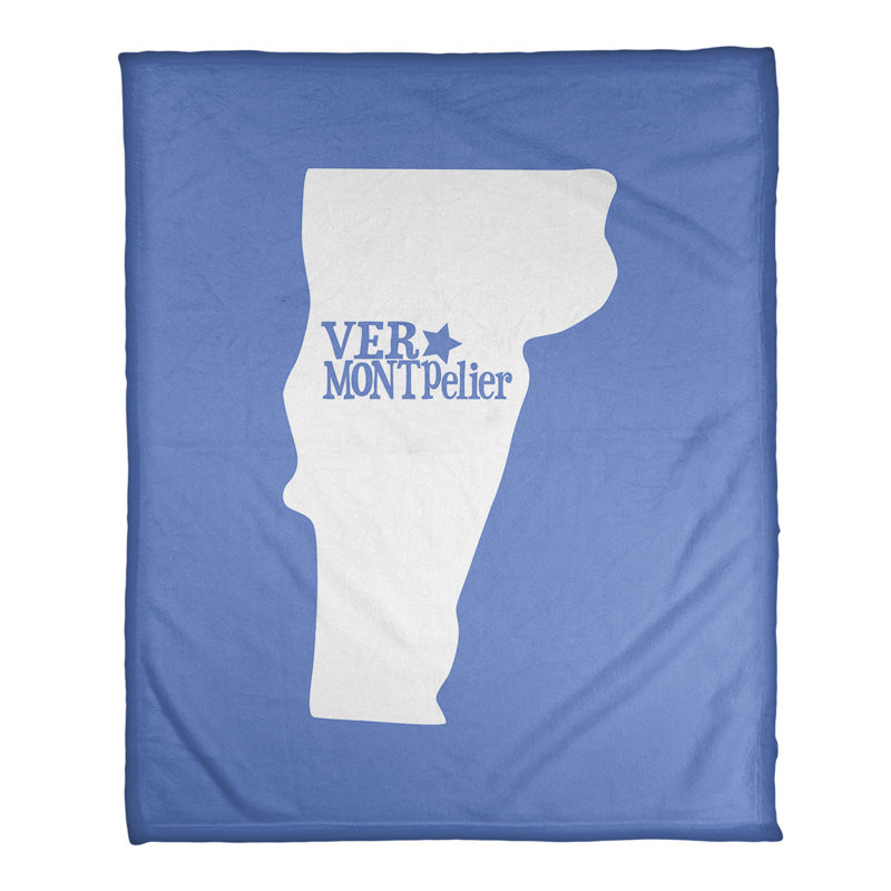 Jeté montpelier vermont polaire, l 32,5 po x L 42,5 po, bleu