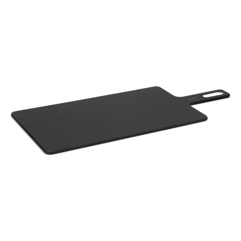 Fiber Wood Board With Handle, Black