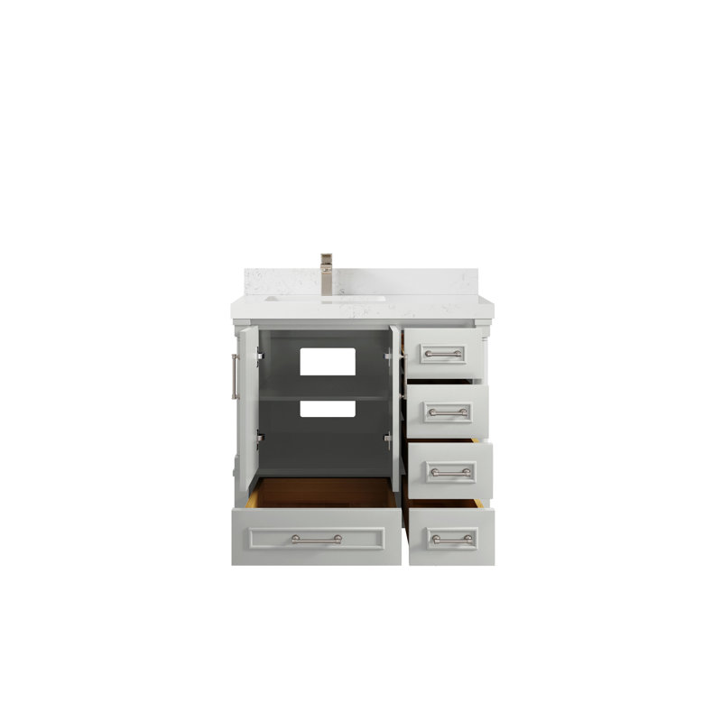 Aberdeen 36'' Single Bathroom Vanity with Top, Empira