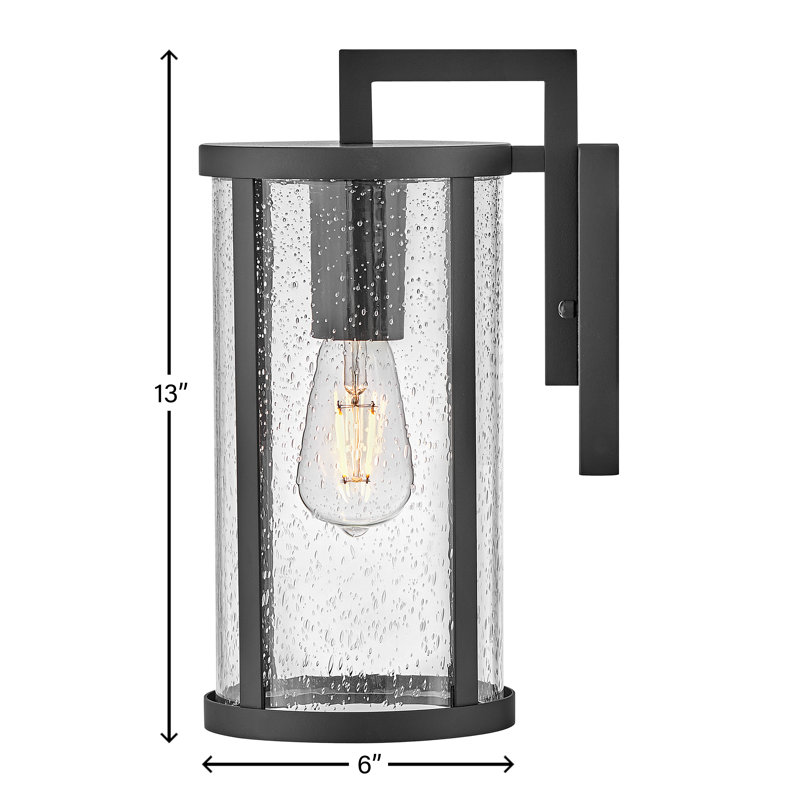 Lanterne murale d'extérieur Iriye, H 13 po x l 6 po x P 8 po