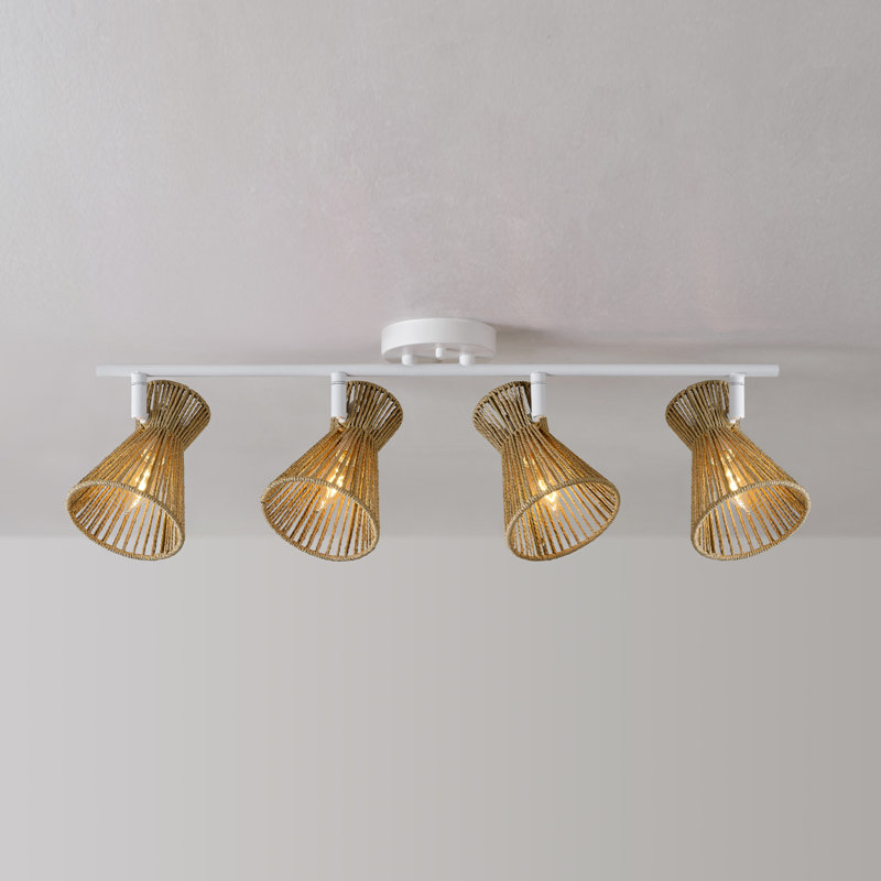 Aileu 28'' 4 -Light Fixed Track Track Kit with Dimmable and Adjustable Head