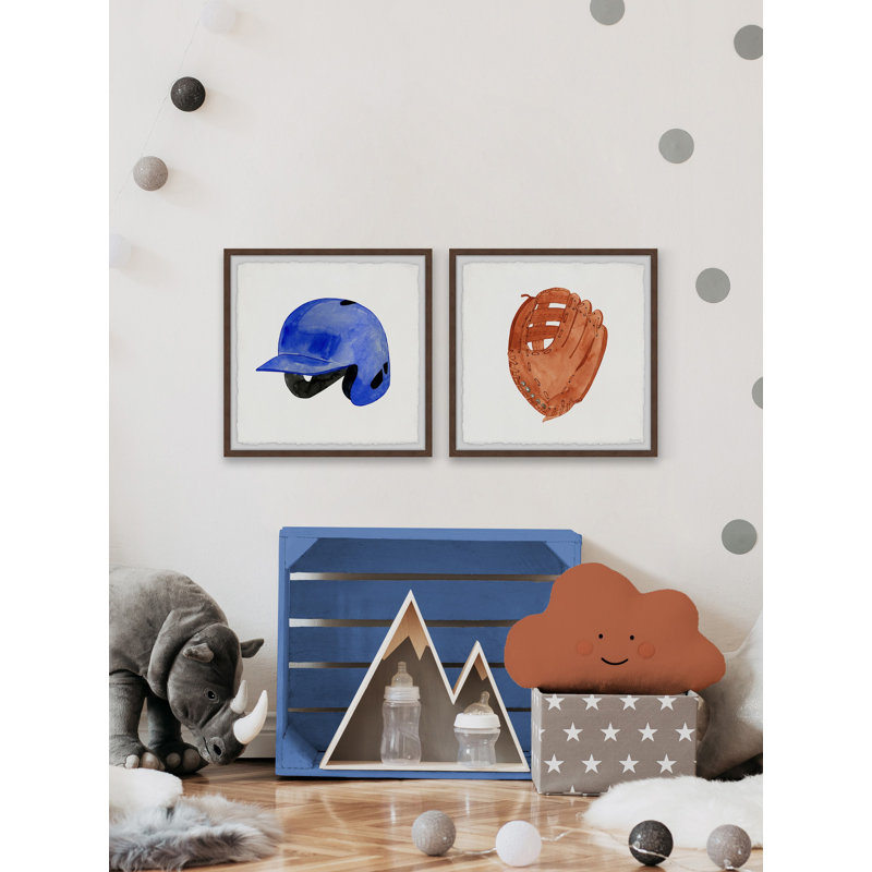 Sports 2 - Piece Framed Art, 12" H x 12" W x 1.5" D