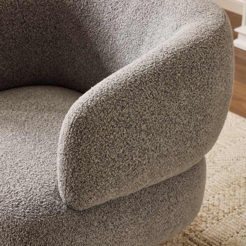 Fauteuil pivotant Cuddle-Style, convenant aux balcons, aux bureaux et aux salons, gris, Gris antique