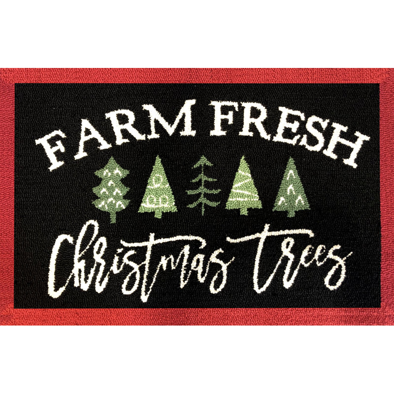 Farm Fresh Trees - noir, taille 24 x 36