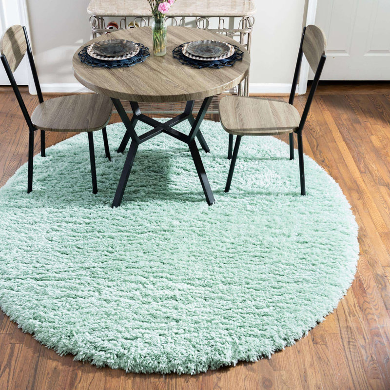  Tapis cyan, Rond 6 pi 1 po