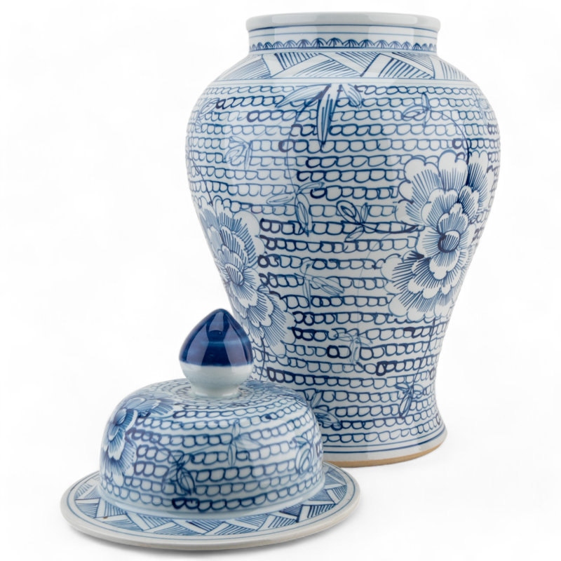 Handmade Porcelain Ginger Jar