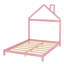 Lit plateforme double en bois