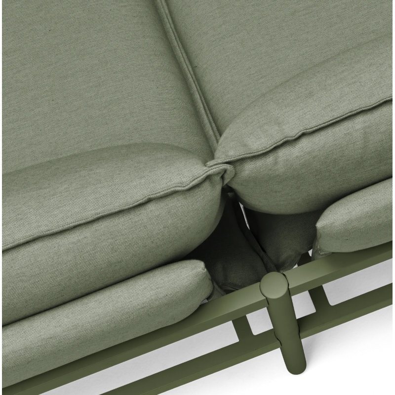 Terra Outdoor 4 - Seat Patio Sectional, Olive