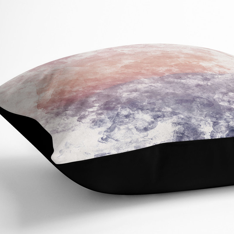 Abstract Square Cushion, Black, 40cm H x 40cm W x 15cm D