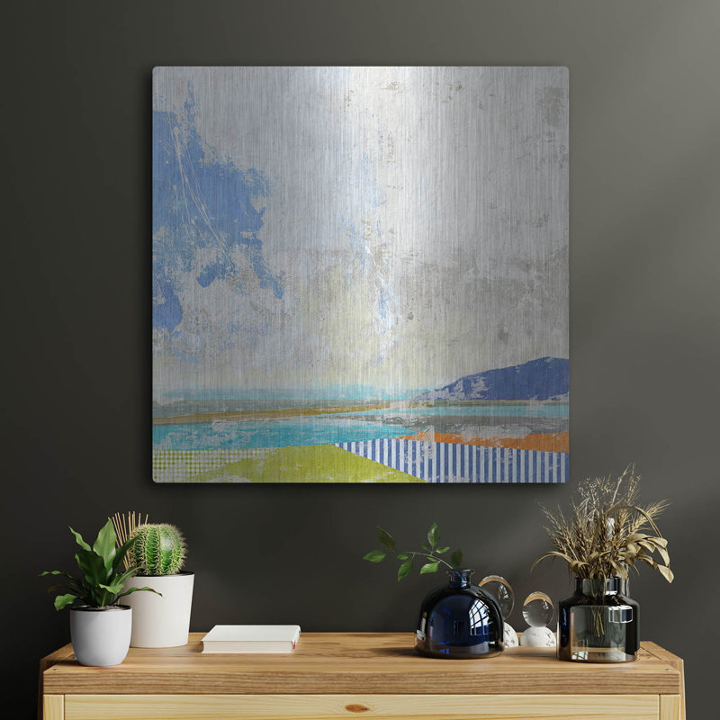 Highland Dunes «Capri» par Suzanne Nicoll, art mural en métal, H 24 po x l 24 po