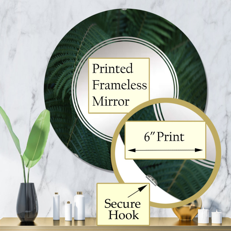 Miroir de salle de bain sans cadre, 32 po x 32 po