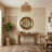 13''-3 Lights  Brushed Gold Boho/Natural Farmhouse Paper Rope Unique / Statement Dimmabled ETL Semi-Flush Mount For Bedroom/Bedroom/Hallways/Entryway