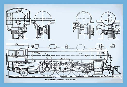Milwaukee roadhigh wheel pacific, impression