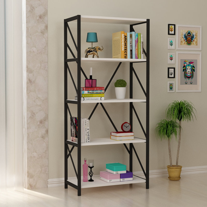 Étagère à livres H 59,06 "x l 25,28" Zenaida, Blanc