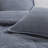 Mckenzie Blue Oversized Cozy 100% Cotton Twill Washed 3-Piece Full/Queen Comforter Set-114516899-114516901