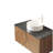 ARAI 36" Bathroom Vanity with Sink, Wall-Mounted Plywood Bathroom Storage Cabinet with Double Doors, Black Sintered Stone Countertop and White Round Ceramic Vessel Basin, Brown Oak Woodgrain Color