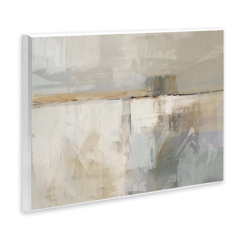  "Shimmering Meadow", art mural abstrait sur bois par Nina Blue, H 13 po x l 19 po