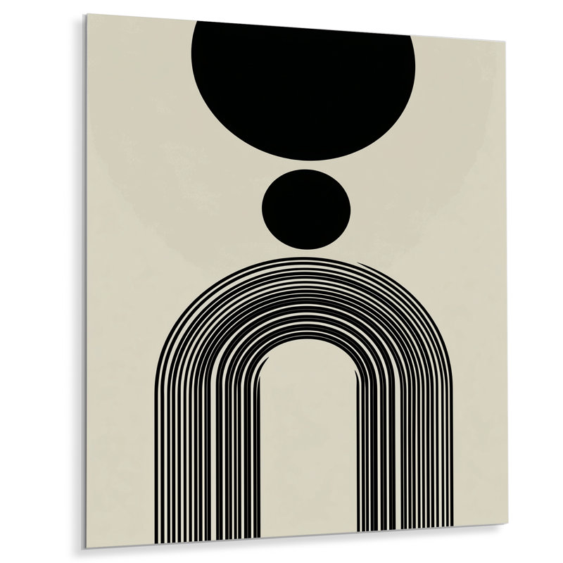 Jaclyne - Abstrait art mural Mid-Century en métal, reproduction moderne éclectique, L 30 po x H 40 po