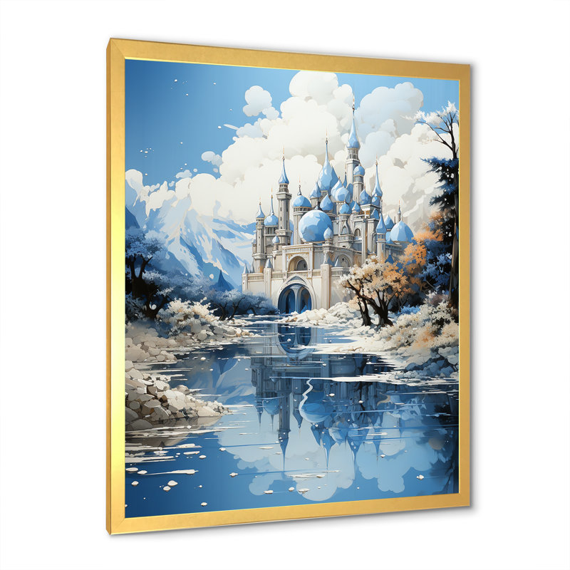 Mosquée de l'Islam Masjid Serenity sur toile, H 40 po x l 30 po x P 1,5 po, Cadre doré simple