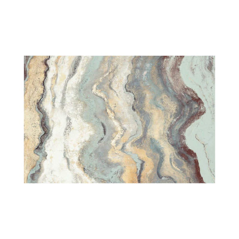"Cool Flow I" par Patricia Pinto, reproduction d’art, Pas de tapis, Toile tendue, H 18 po x l 12 po x 1,5 po