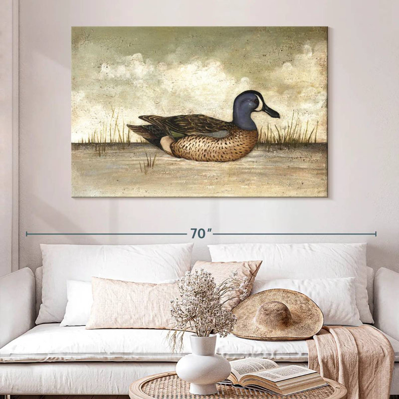 Brampt Blue Winged Teal Duck, 34" H x 51" W
