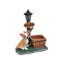 Jardinière compacte en résine, statue de chihuahua rustique pour patio