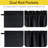  100% Blackout Door Curtain Thermal Insulated Privacy Curtain for French Front Door with Tieback, Room Darkening Window Covering for Kitchen, 1 Panel-1455156776-1455156782