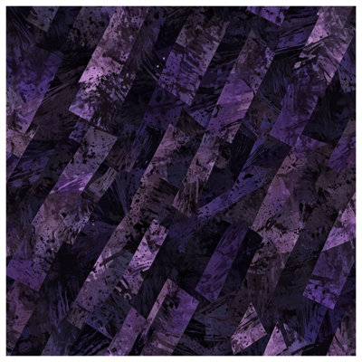 Purple Geometric Abstract Bath Mat
