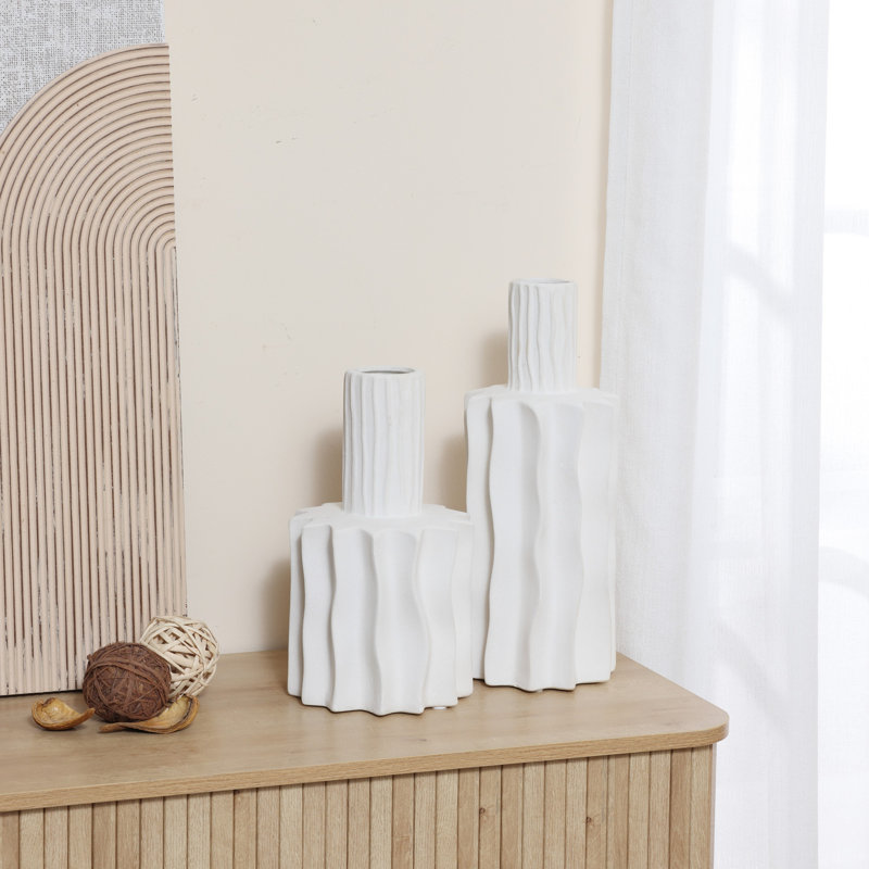 Ensemble de 2 vases en céramique Brucknell