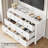 White 54" Wide 7-Drawer Dresser, Modern Wood Chest with Deep Drawers-143970781