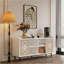 Buffet Buffet | Rangement blanc avec structure en bois de sapin massif | | Blanc