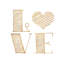 «Love Heart Gold» par SD graphiques Studio - impression d'art textuel-52934243-52934247-52934245