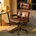 Bronze Frame/Suede Leather Dark Brown Upholstery