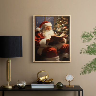 Christmas Holiday Art -Series 2-CXXIV Framed Print - Solid Wood