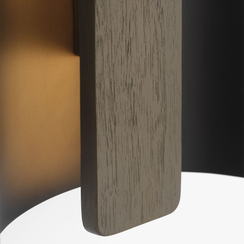 Anne-Marie Barton Remi 18" Sconce, Matte Carbon/Warm Walnut