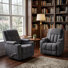 34“ Wide Manual Swivel Rocker Recliner Chair With Dual Stainless Steel Cup Holders (Set Of 2)