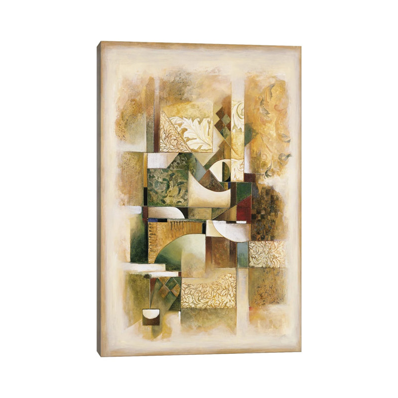 Toile en métal Steworkix - collage abstrait I par Jonathan Parsons