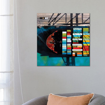 Miami 1 Piece Wrapped Canvas Wall Art