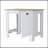 Vancouver 1-Door Kitchen Island with Open Shelf and Macadamia, Perfect for Storage and Display in Modern Kitchens