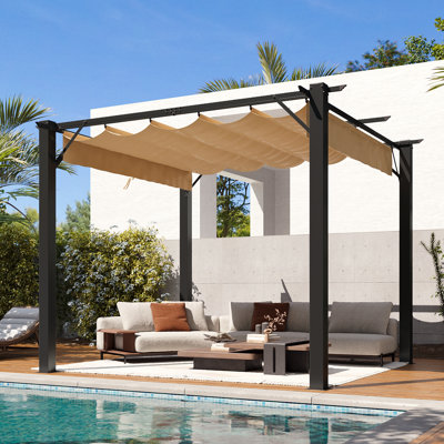 Metal Pergola with Canopy