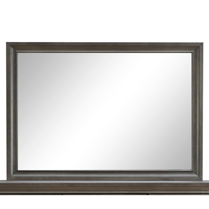 Rectangular Mirror, Gray, 37" x 46"