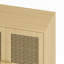 Armoire de rangement 4 portes en maille de rotin-2072171315