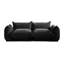 Causeuse modulaire à accoudoirs arrondis en tissu 2 places en chenille Cath-1438375851