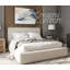 Lit plateforme tapissier avec rangement Modern-435780116