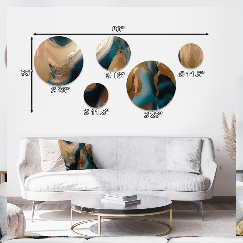 Abstract Wall Decor on Metal