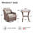 Patio Rattan Swivel Glider Chair & Side Table Set With Water-Resistant Olefin Cushions-161500906