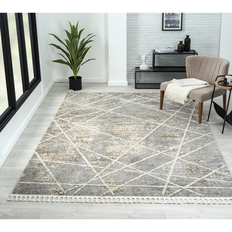 Sarina beige Rug, Rectangular 200 x 290cm