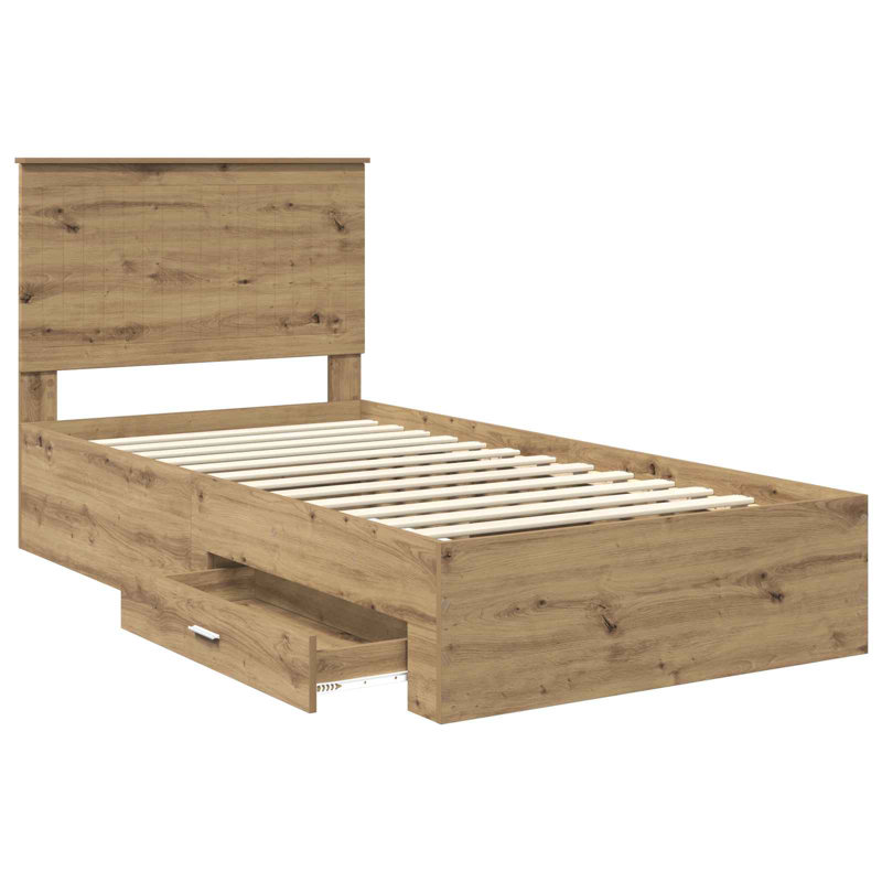 Bed, Artisan Oak, Single (3')