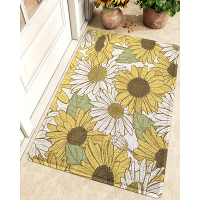 Sunflower Non-Slip Outdoor/Indoor Doormat