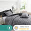 Microfiber Geometric Duvet Cover Set-126232004-126232002